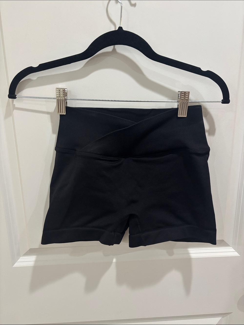 Women’s High-Waist Black Performance Shorts